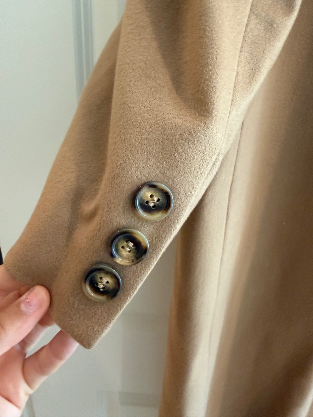Tan Wool Winter Coat - Picture 4 of 6